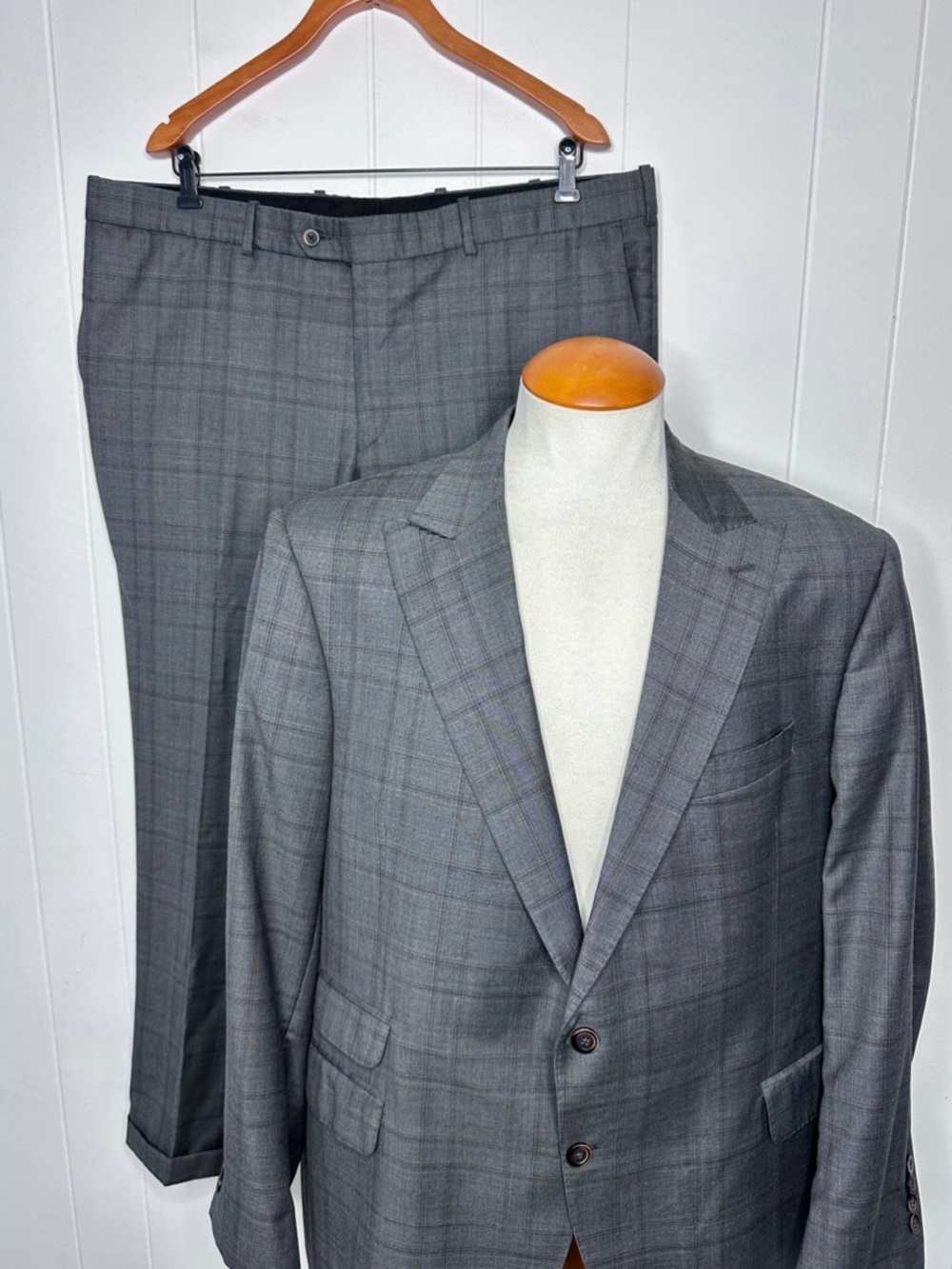 Coppley Loro Piana Gray Plaid SUIT